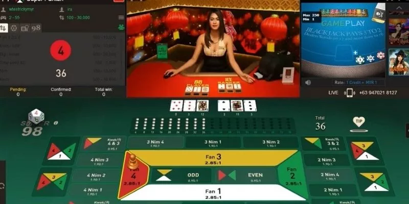 Cách vận hành ván game Fantan casino khá đơn giản